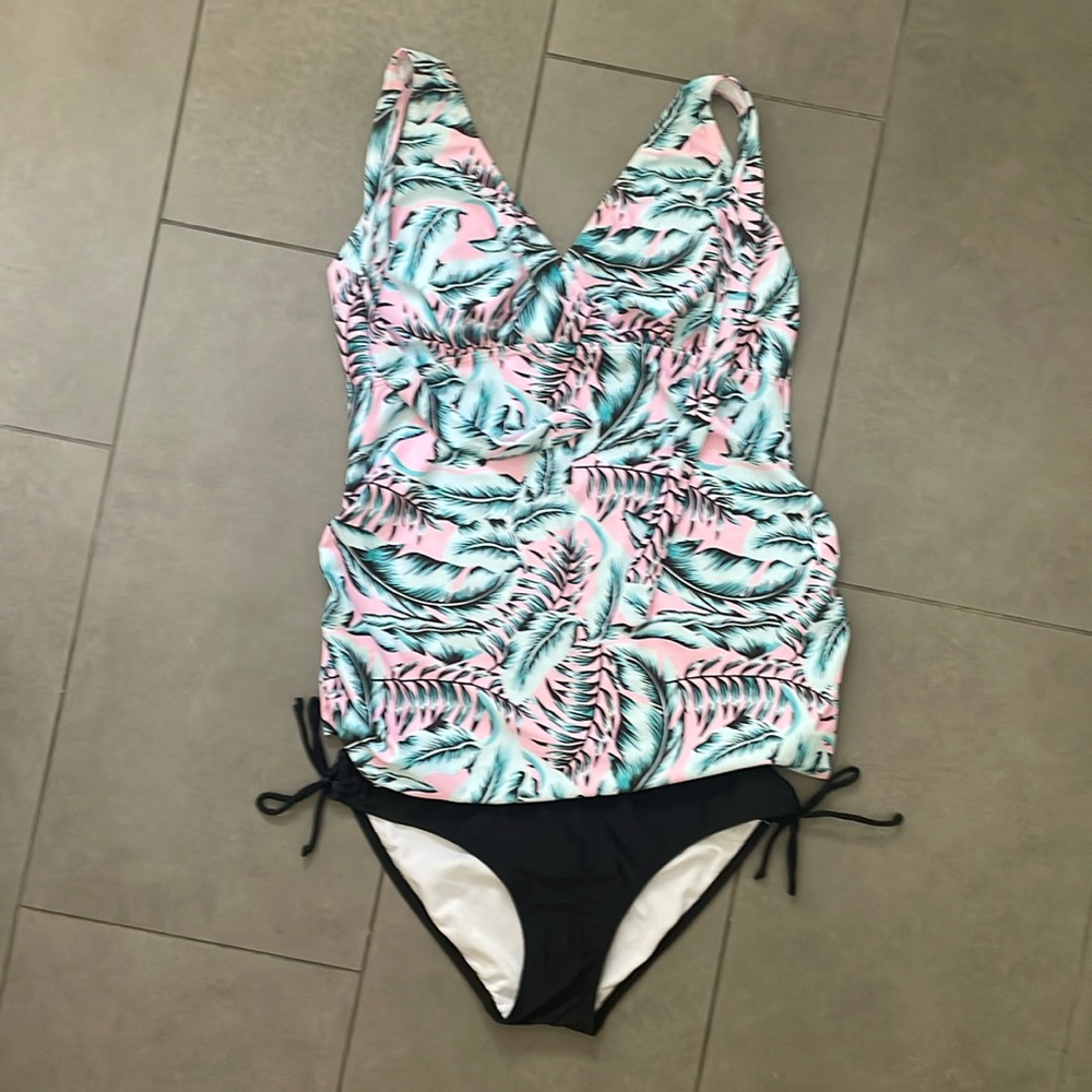Maternity halter bathing suit